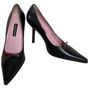 Cesare Paciotti Black Leather Pumps 36.5